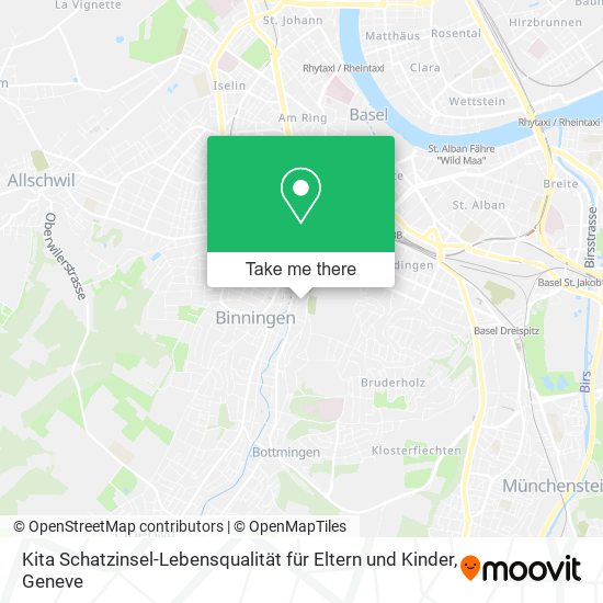 Kita Schatzinsel-Lebensqualität für Eltern und Kinder map