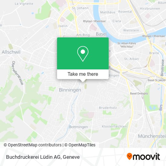 Buchdruckerei Lüdin AG map