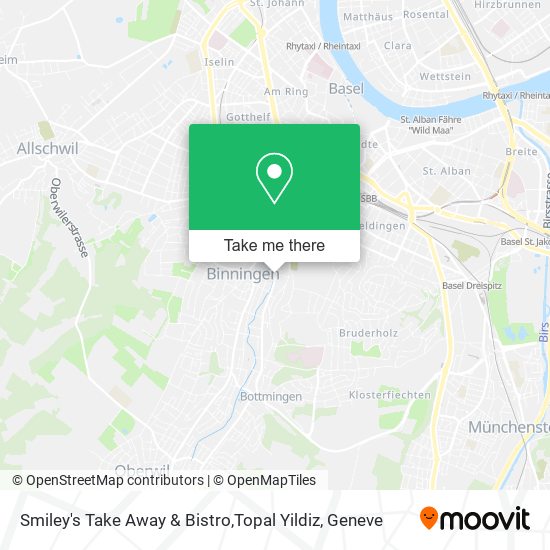 Smiley's Take Away & Bistro,Topal Yildiz map