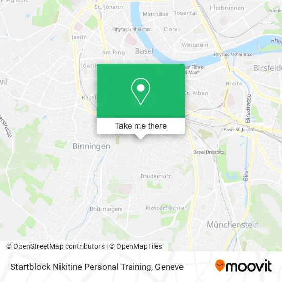 Startblock Nikitine Personal Training map