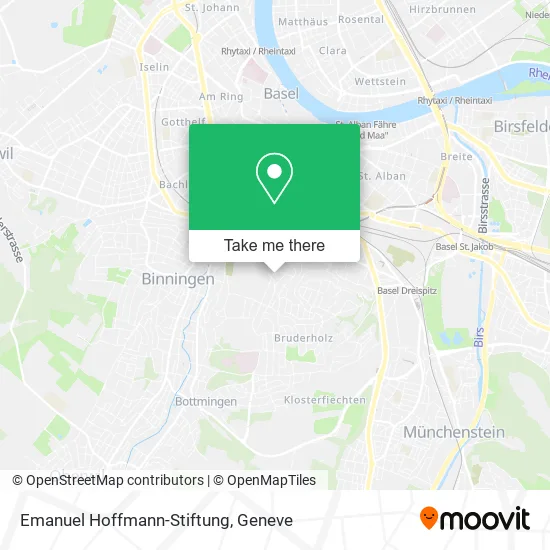 Emanuel Hoffmann-Stiftung map