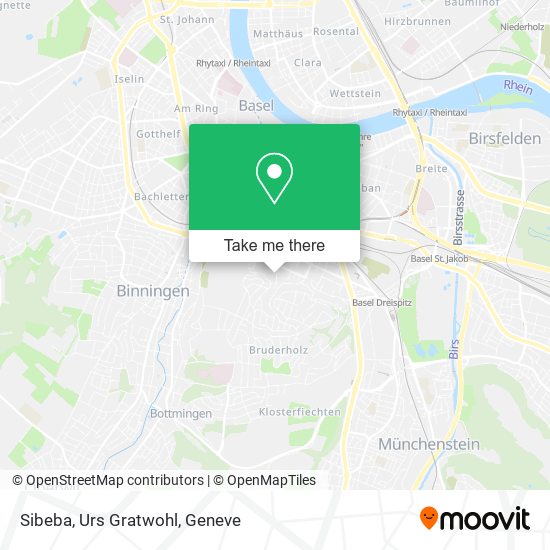 Sibeba, Urs Gratwohl map