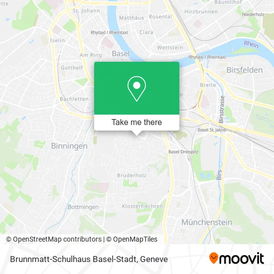Brunnmatt-Schulhaus Basel-Stadt map