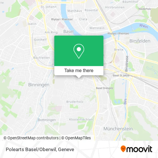 Polearts Basel/Oberwil map