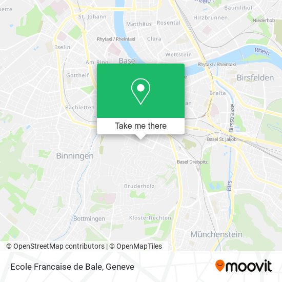Ecole Francaise de Bale map