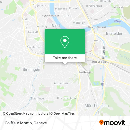 Coiffeur Momo map
