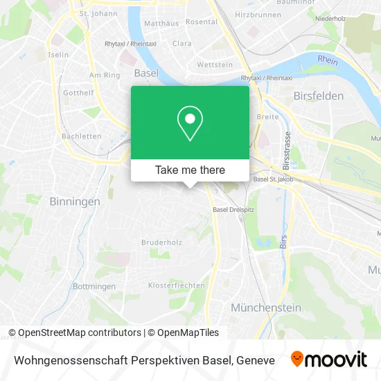 Wohngenossenschaft Perspektiven Basel map