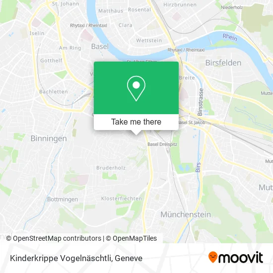 Kinderkrippe Vogelnäschtli map