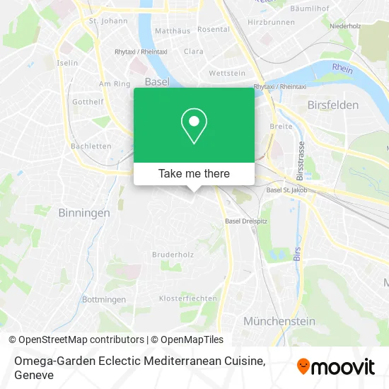 Omega-Garden Eclectic Mediterranean Cuisine map