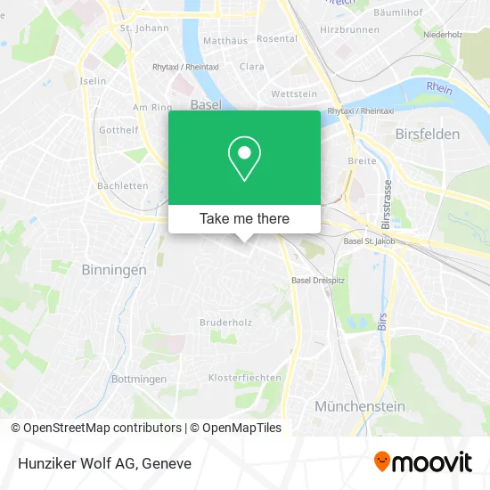 Hunziker Wolf AG map