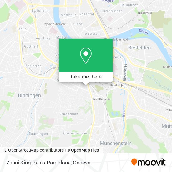 Znüni King Pains Pamplona map