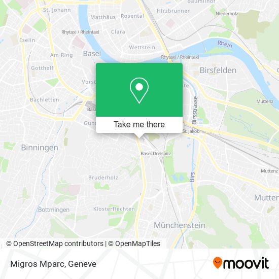 Migros Mparc map