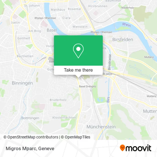 Migros Mparc map