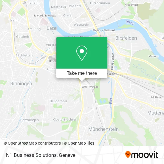 N1 Business Solutions map