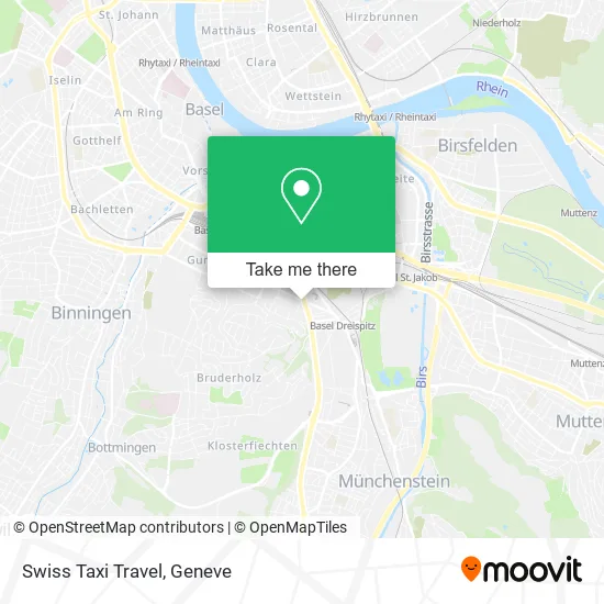 Swiss Taxi Travel map