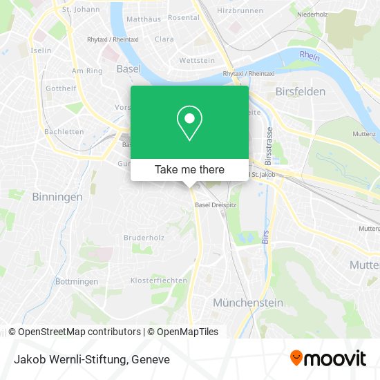 Jakob Wernli-Stiftung map