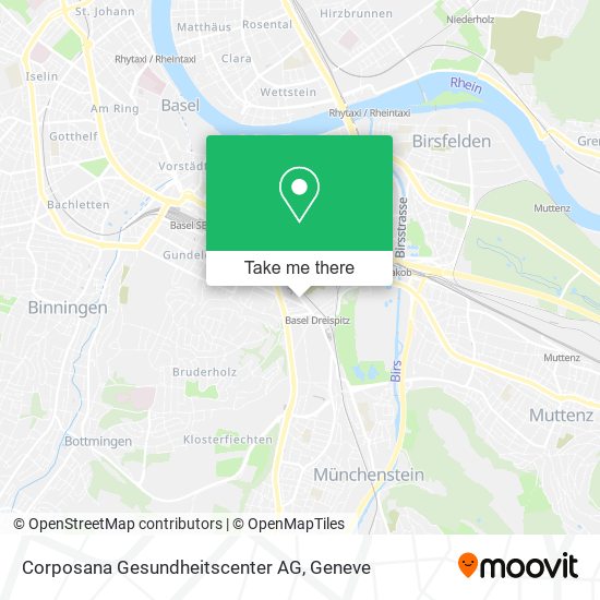 Corposana Gesundheitscenter AG map