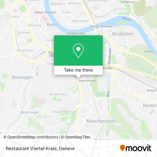 Restaurant Viertel-Kreis map