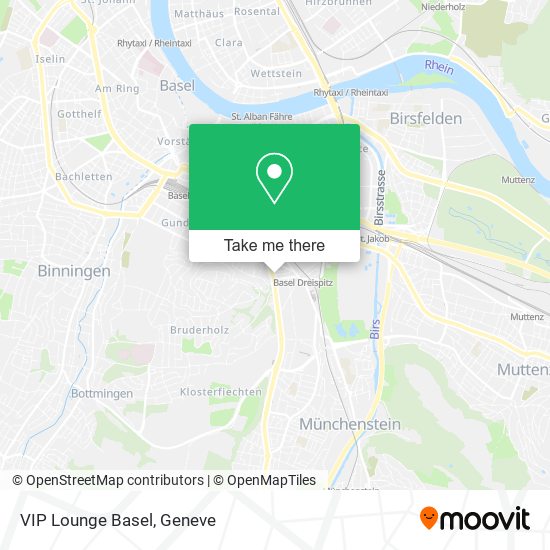 VIP Lounge Basel map