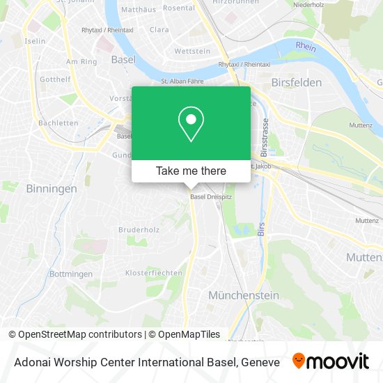 Adonai Worship Center International Basel map