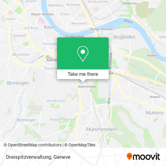 Dreispitzverwaltung map