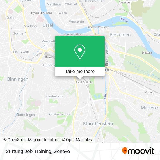 Stiftung Job Training map