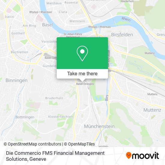 Die Commercio FMS Financial Management Solutions map