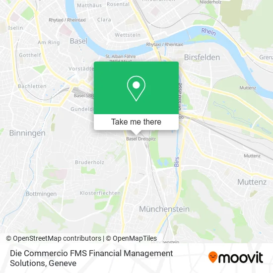 Die Commercio FMS Financial Management Solutions map