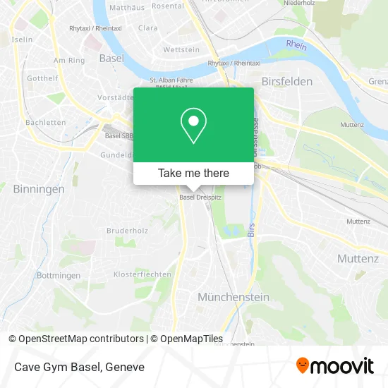 Cave Gym Basel map