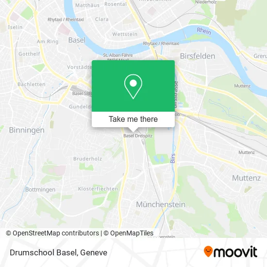 Drumschool Basel map
