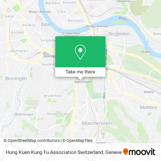 Hung Kuen Kung Fu Association Switzerland map