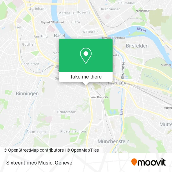 Sixteentimes Music map