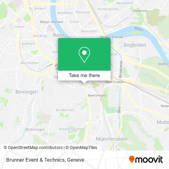 Brunner Event & Technics map