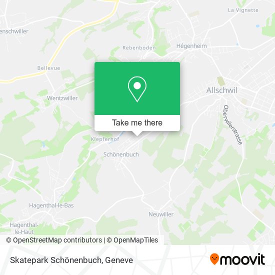Skatepark Schönenbuch map