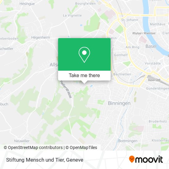 Stiftung Mensch und Tier map