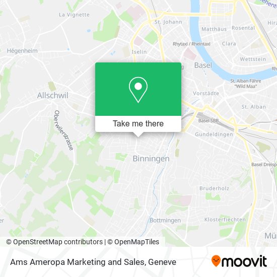 Ams Ameropa Marketing and Sales map