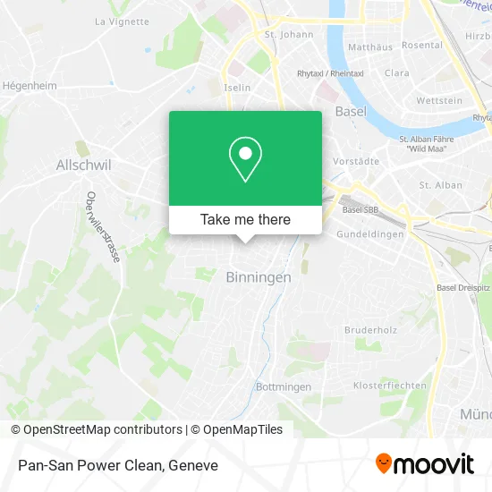 Pan-San Power Clean map