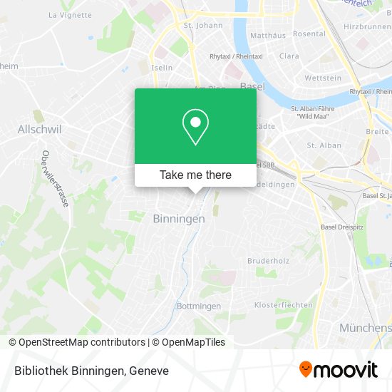 Bibliothek Binningen map
