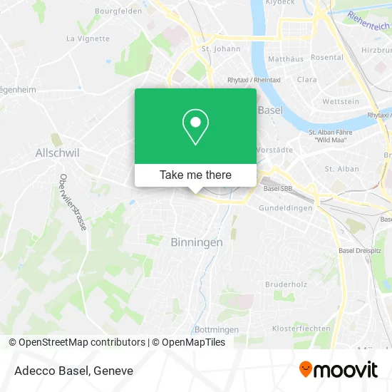 Adecco Basel map