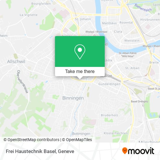 Frei Haustechnik Basel map
