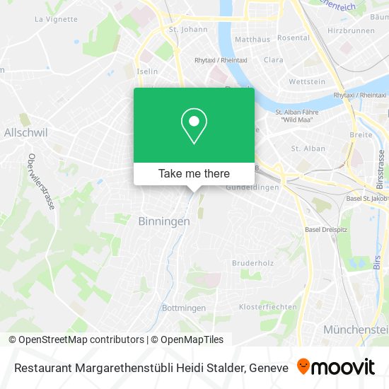 Restaurant Margarethenstübli Heidi Stalder map