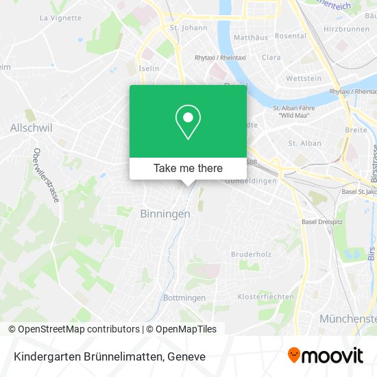 Kindergarten Brünnelimatten map