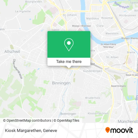 Kiosk Margarethen map