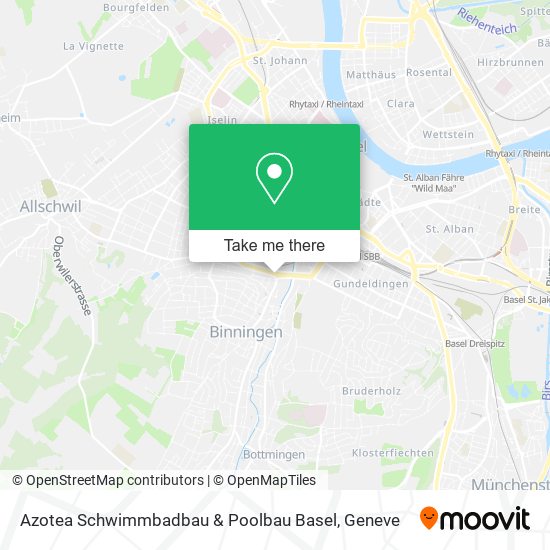 Azotea Schwimmbadbau & Poolbau Basel map