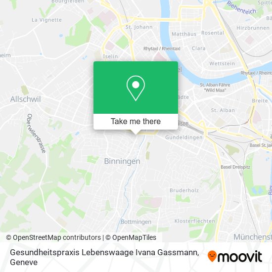 Gesundheitspraxis Lebenswaage Ivana Gassmann map