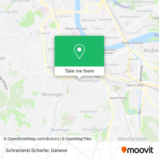 Schreinerei Scherler map