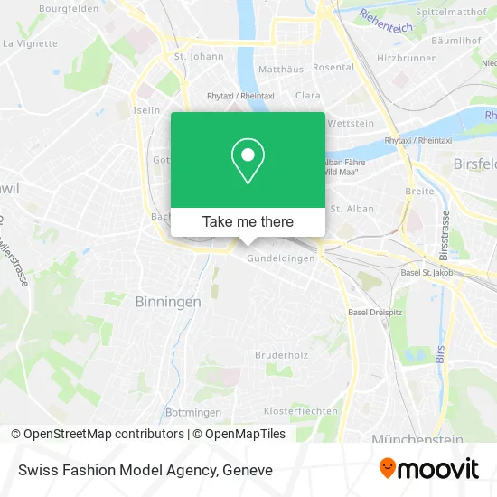 Swiss Fashion Model Agency map