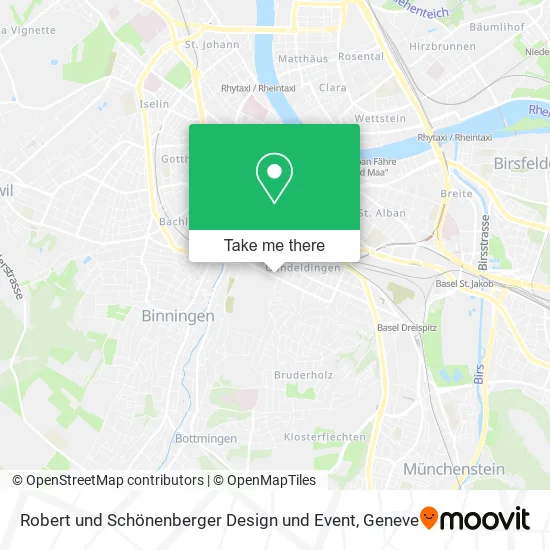Robert und Schönenberger Design und Event map