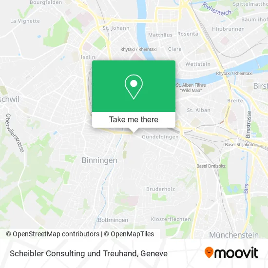 Scheibler Consulting und Treuhand map