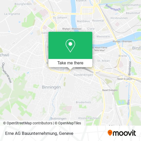 Erne AG Bauunternehmung map